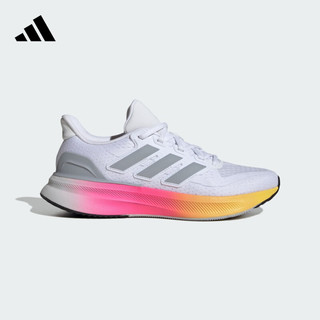 adidas ULTRARUN 5 W舒适跑步鞋女子阿迪达斯IE8808 白/浅银/黑色 36