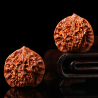 特大红皮老树老核文玩满天星核桃手把件密纹细选把玩狮子头麻核桃