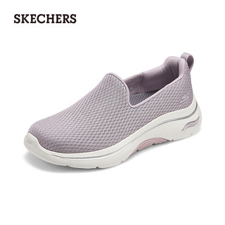 斯凯奇（Skechers）2024女款休闲健步鞋一脚蹬懒人鞋125313 茱萸粉/MVE 35.5