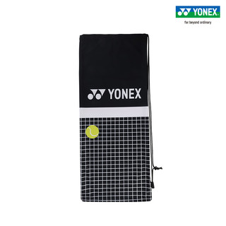 YONEX/尤尼克斯 BA297CR 网球拍袋 绒布袋单支球拍套yy 黑/白色 720×300mm