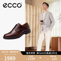 爱步（ECCO）商务皮鞋男 通勤正装德比鞋 都市伦敦系列525604 可可棕52560401482 39