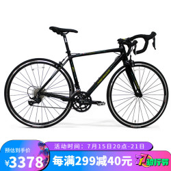 【省520元】美利达公路车_MERIDA 美利达 美利達（MERIDA）SHADOW幻影4 （斯特拉94升级款） 18速 公路自行车 丽黑 ...