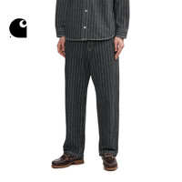 Carhartt WIP工装裤男装春季经典LOGO标签石洗造旧条纹牛仔卡哈特
