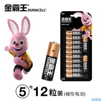 88VIP：DURACELL 金霸王 5号碱性电池 12粒