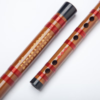 董雪华笛子8881笛子竹笛苦竹横笛初学零基础练习笛考级笛 D调2节+全套配件