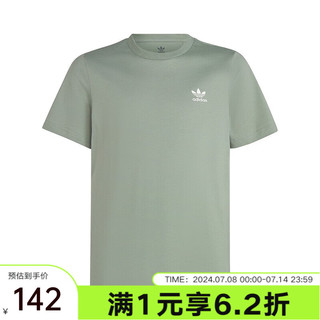 adidas 阿迪达斯 yykids TEE 男大童三叶草透气运动休闲圆领短袖T恤 IC3137 140