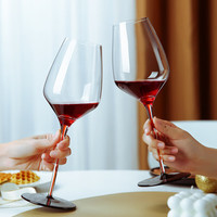 LANGNA 水晶玻璃红酒杯葡萄酒杯波尔多杯红杆轻奢高脚杯彩盒款2支装750ml