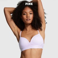 VICTORIA'S SECRET 维密 PINK Logo下围无钢圈聚拢显大无痕文胸内衣女