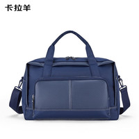 卡拉羊大容量旅行包23L单肩包轻便手提包包短途行李包CX3005藏青