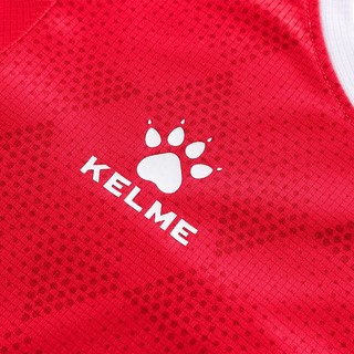 KELME /卡尔美青少年足球服套装透气球衣青训小比赛队服 红色 140