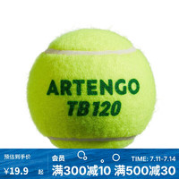 DECATHLON 迪卡侬 网球袋装球箱装球大包装有压耐打TEN网球TB120 -绿色 4064896