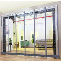 迪茵空调防蚊门帘防风磁吸自吸隔断帘pvc软帘 透明2.0mm40cm宽3.0米长 透明2.0mm40宽3.0米长