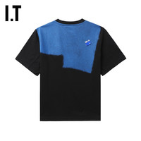 IT ADER error女装圆领短袖T恤街潮时尚撞色拼色半袖YTS2BKXM