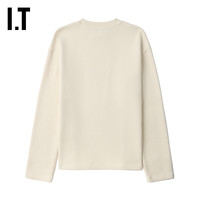 IT We11Done女装华夫格长袖T恤简约休闲纯色宽松上衣836UIVXL