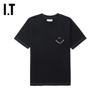 IT MARKAWARE男装圆领短袖T恤清爽时尚笑脸装饰半袖0CS01BMM