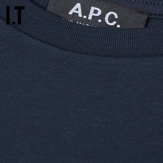 IT A.P.C.童装短袖T恤日常休闲条纹logo圆领半袖上衣E26328XM