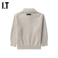 IT ESSENTIALS童装polo领针织衫简约复古纯色薄毛衣32332KML