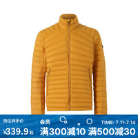 迪卡侬（DECATHLON）户外轻薄运动羽绒服男保暖短款连帽上衣 【经典立领】男士-经典黄 M(男175/女170修身)