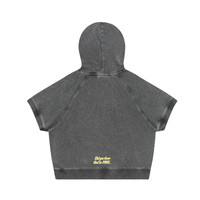 Aape女装春夏复古猿颜篮球字母图案水洗做旧短袖连帽上衣1507XXM