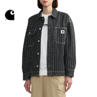 Carhartt WIP衬衫外套女装经典LOGO标签石洗条纹牛仔工装卡哈特