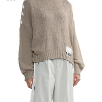 it izzue女装小高领针织衫休闲秋季时尚大气宽松毛衣4111F3L