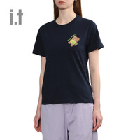 it :CHOCOOLATE女装合身短袖T恤2024夏季青春可爱内搭1865XUM