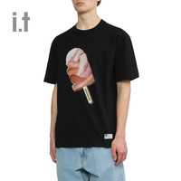 it :CHOCOOLATE女装圆领短袖T恤2024夏季时尚质感半袖M004420