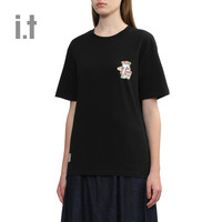 it :CHOCOOLATE女装宽松短袖T恤2024夏季可爱趣味半袖011570