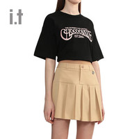 it :CHOCOOLATE女装宽松短袖T恤2024夏季青春时尚半袖1864XUM