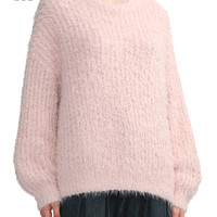 it tout a coup女装宽松毛绒针织衫休闲冬季随性毛衣344AW3L