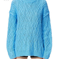 it Free People女装圆领针织衫冬季简约随性宽松毛衣5058