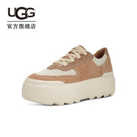 UGG 女士舒适运动圆头松糕厚底系带款时尚单鞋休闲鞋 1130788 沙色 39.5