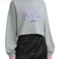 it tout a coup女装短款卫衣休闲春季时尚甜美套头衫0503S3K