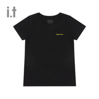it MUSIUM DIV.女装春夏字母刺绣虎头短袖T恤20666XE