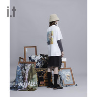 it MUSIUM DIV. 女装短袖上衣春夏休闲设计感抽绳收腰20841X