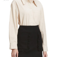 it LAP女装灯芯绒衬衫休闲冬季时尚质感宽松厚上衣HWBA62L