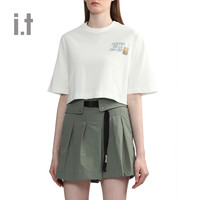 it MUSIUM DIV.女装宽松短袖T恤2024夏季潮流时尚半袖00478XM