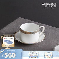 WEDGWOOD威基伍德王薇薇VeraWang金色蕾丝杯碟骨瓷咖啡杯咖啡碟茶杯碟 金色蕾丝杯碟