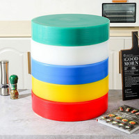 信基高格 商用高级塑胶砧板可分离多层塑料砧板切肉板分类PE圆形菜墩 45*5cm（下单无备注颜色默认发白色） 45*5cm(无备注颜色默认发白色)