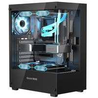 长城(Great Wall)视界S3 Mini黑色海景房机箱(ATX主板/240水冷位/双面玻璃侧透/USB3.0/5风扇位) 视界S3 Mini黑色【240水冷位】