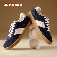 KAPPA卡帕男鞋夏季德训鞋子男夏季透气软底运动板鞋休闲帆布鞋 暗夜蓝黑 44