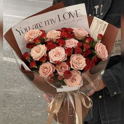 花递鲜花速递11枝卡布奇诺真花花束送女友表白礼物同城配送dy565