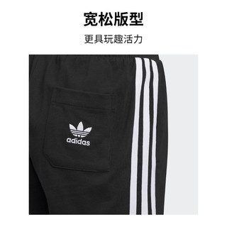 adidas像素风印花纯棉运动短袖套装男小童儿童阿迪达斯三叶草 粉蓝/黑色 104CM