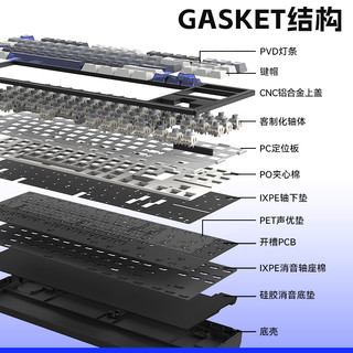 ATK Z87 电竞机械键盘低延迟三模客制化键盘Gasket结构全键热插拔