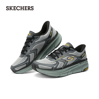 斯凯奇（Skechers）【范志毅同款】2024夏季男鞋舒适透气休闲运动鞋220837 灰色/炭灰色/GYCC 42