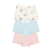 幼岚（ALLBLU）幼岚童装「Buka裤」儿童棉氨内裤24秋季不卡PP内裤3件装 女童云白花朵仙子+冰河蓝+荷花粉  110cm