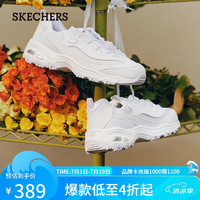 斯凯奇（Skechers）潮流时尚运动鞋女老爹鞋夏季 896738  白色/薰衣草色WLV 38 