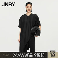 江南布衣 JNBY24秋衬衫圆领连身袖T型5O7211130 001/本黑 M