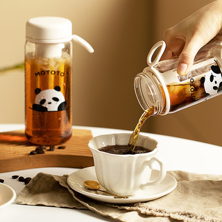 88VIP：摩登主妇 mototo熊猫咖啡杯子可爱卡通家用咖啡壶冷萃杯