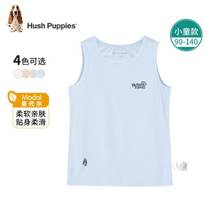 暇步士（Hush Puppies）童装儿童男女小童夏装轻薄凉爽时尚休闲亲肤背心 杏仁卡其 140cm